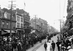 A Labour Day Parade in Toronto in the early 1900s 