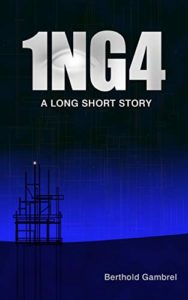 Book cover for 1NG4. Image on cover is of a metal structure that has been photographed just after dusk.